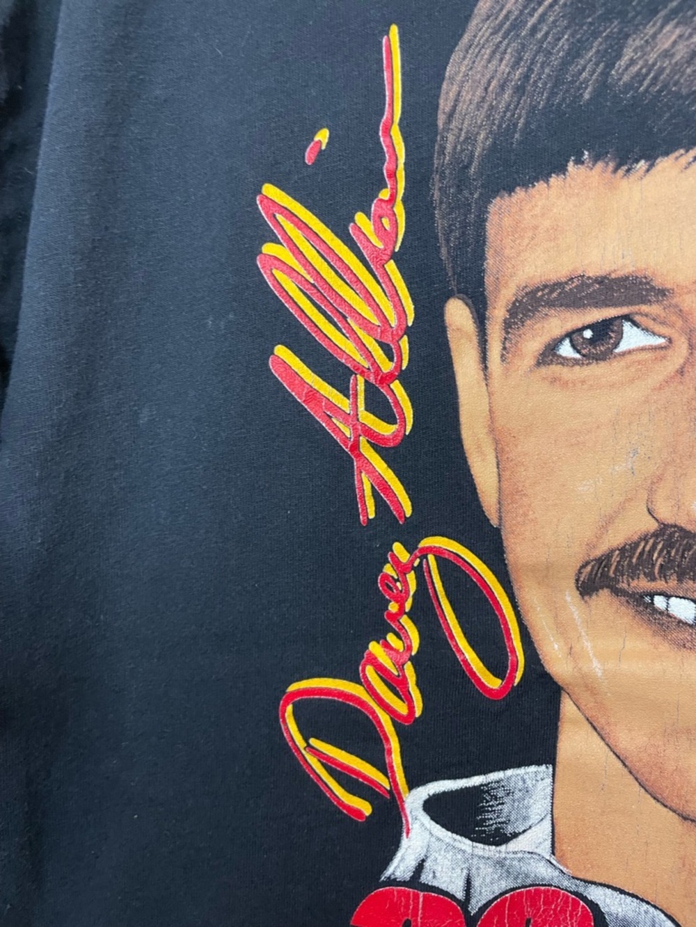 Dave Allison Vintage Single Stitch NASCAR Memorial Tee #28 Size XL - Picture 4 of 11